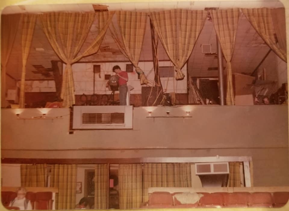 The original balcony at STG, early 70's