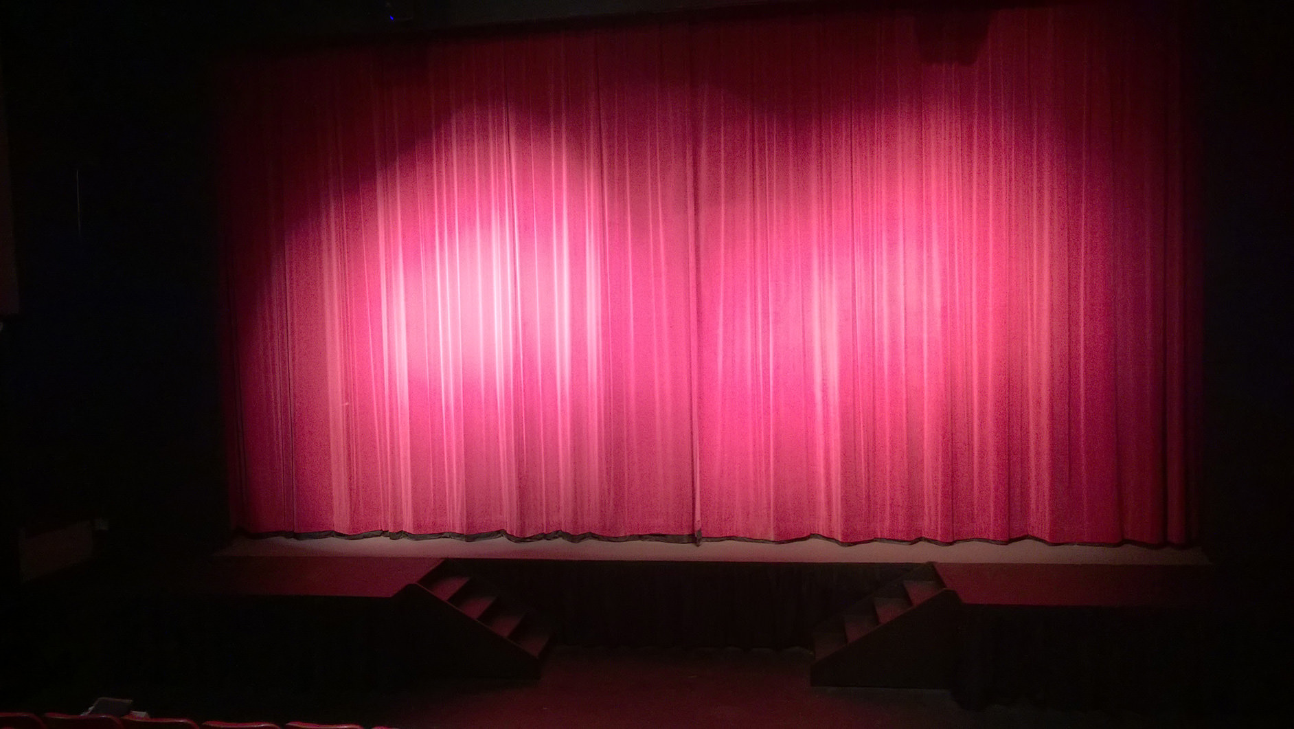 Photo of STG's stage curtains